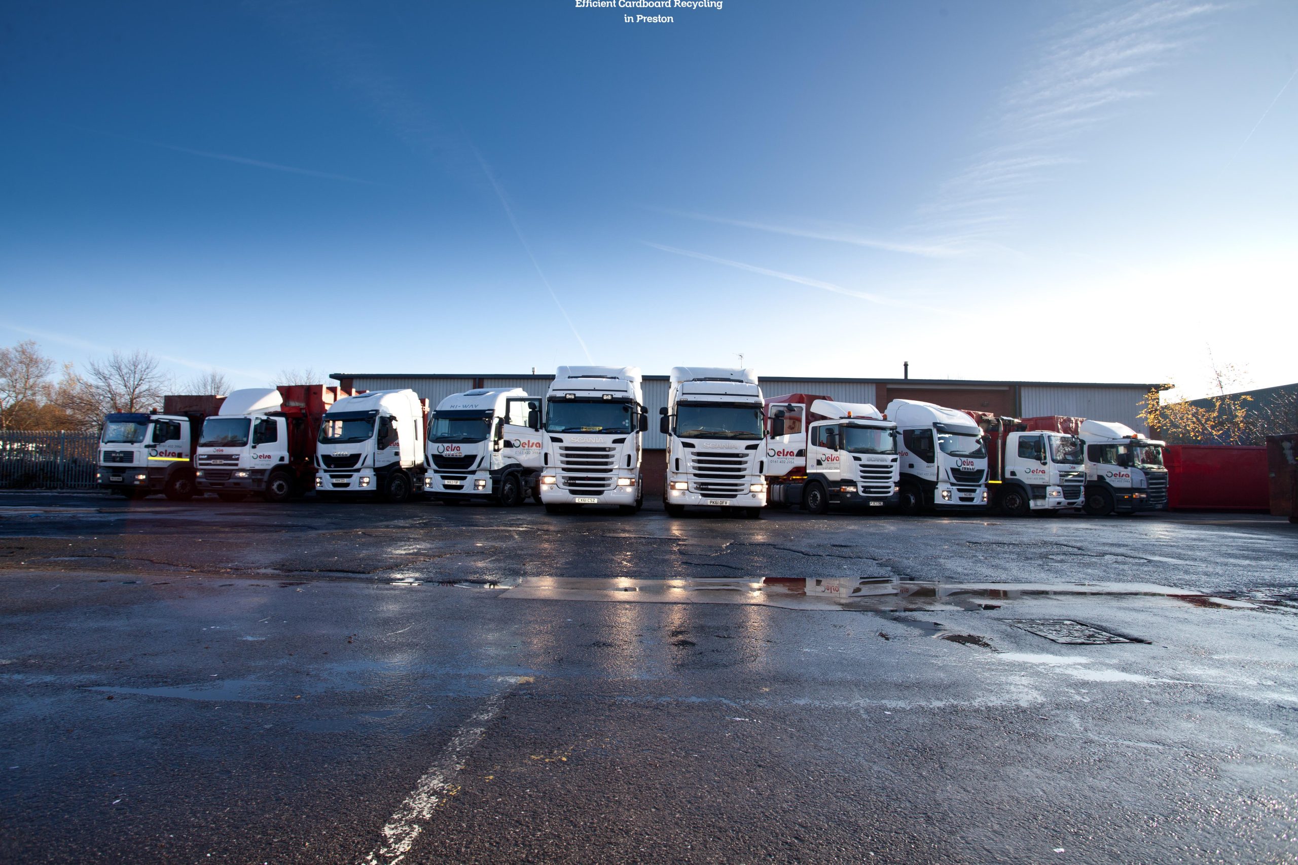 Cardboard recycling in Preston